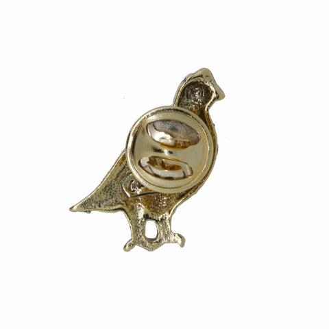 Quail Gold Lapel Pin