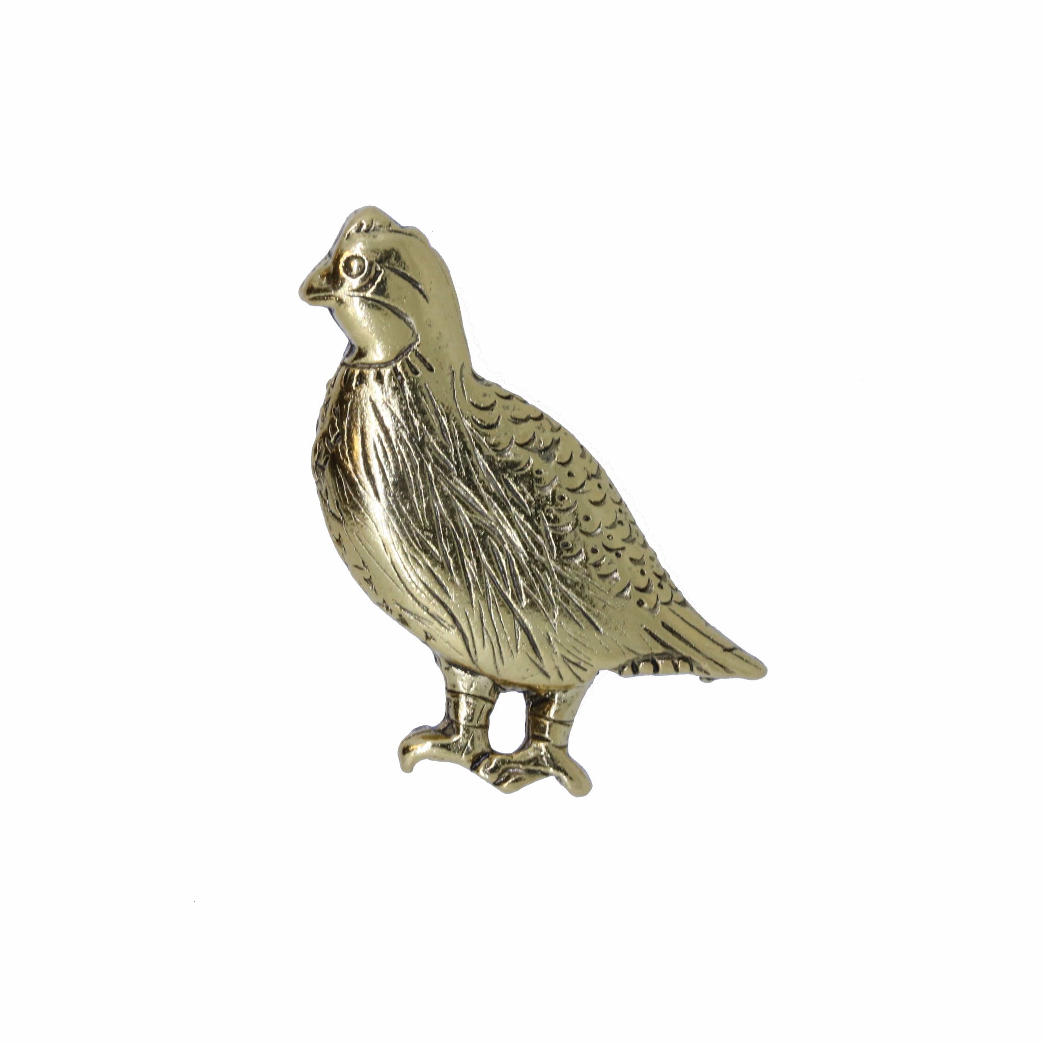 Quail Gold Lapel Pin