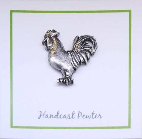 Rooster Lapel Pin