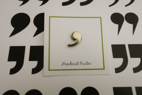 Comma Lapel Pin