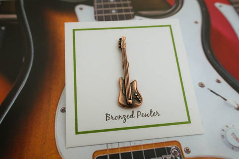 Electric Guitar Copper Lapel Pin
