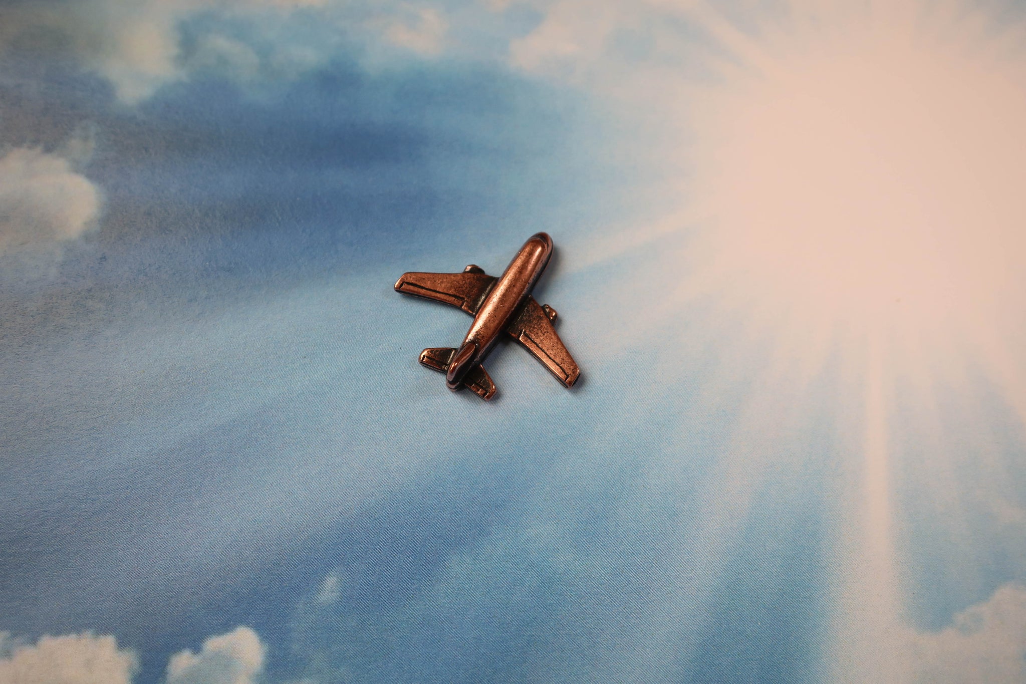 Jet Airplane Copper Lapel Pin – lapelpinplanet