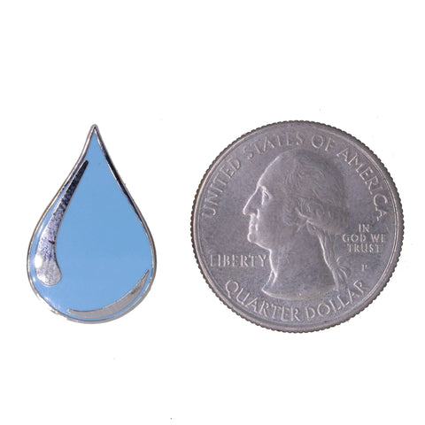 Water Pattern On Pin Water Drop Enamel Pin – lapelpinplanet