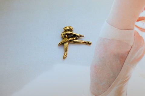 Dancer Gold Lapel Pin
