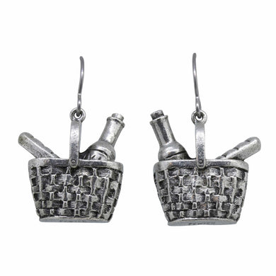 Picnic Basket Earrings | lapelpinplanet