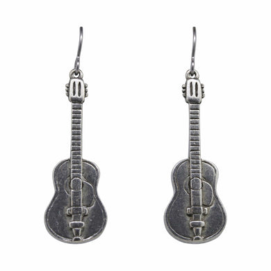 Acoustic Guitar Earrings | lapelpinplanet