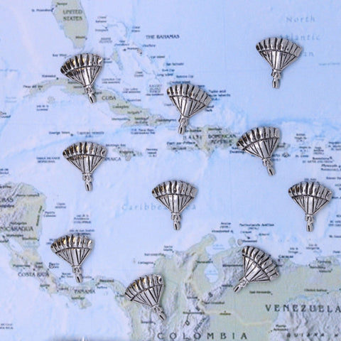 Parachute Map Pins