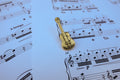 Acoustic Guitar Gold Lapel Pin