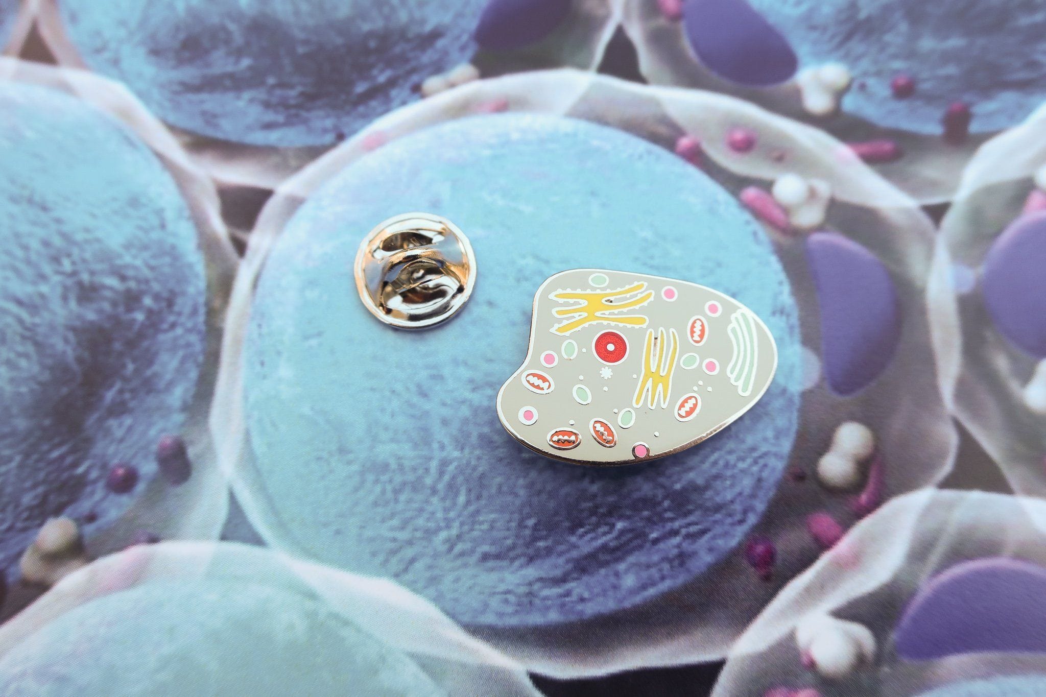 Animal Cell Enamel Pin - A Microscopic Fashion | Lapel Pin Planet ...