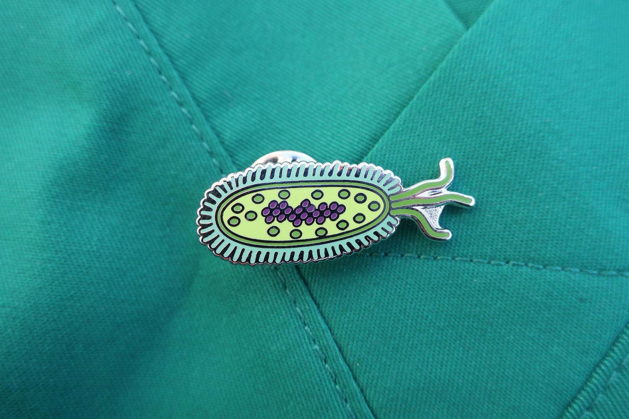 Bacteria Enamel Pin MicrobiologyInspired Style Lapel Pin