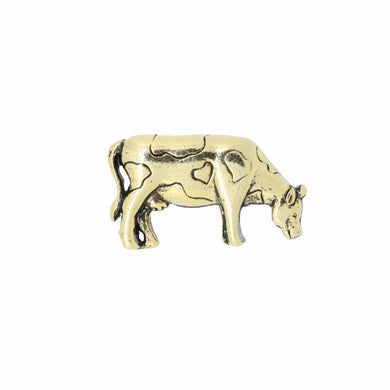 Cow Gold Lapel Pin