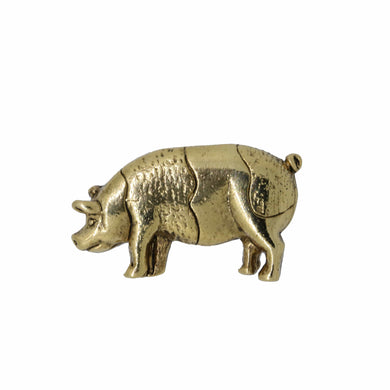 Pig Gold Lapel Pin
