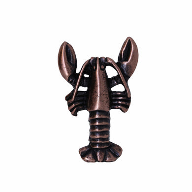 Lobster Copper Lapel Pin