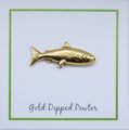 Salmon Gold Lapel Pin