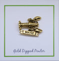 Maine Lobster Gold Lapel Pin