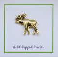Moose Gold Lapel Pin
