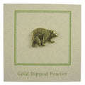 Bear Gold Lapel Pin