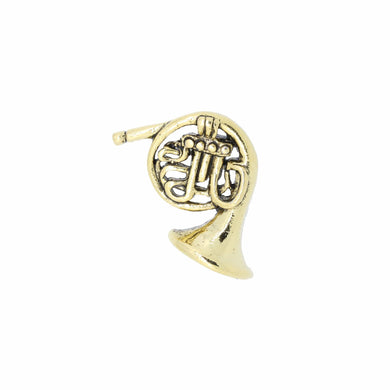 French Horn Gold Lapel Pin