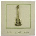 Electric Guitar Gold Lapel Pin