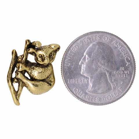 Koala Bear Gold Lapel Pin