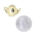 Teapot Gold Lapel Pin