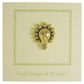 Lightbulb Gold Lapel Pin