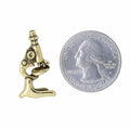 Microscope Gold Lapel Pin