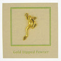 Frog Gold Lapel Pin