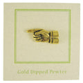 Pointing Finger Gold Lapel Pin