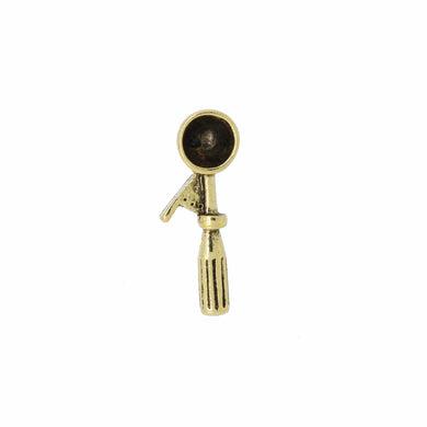 Ice Cream Scoop Gold Lapel Pin