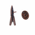 Rocket Copper Lapel Pin