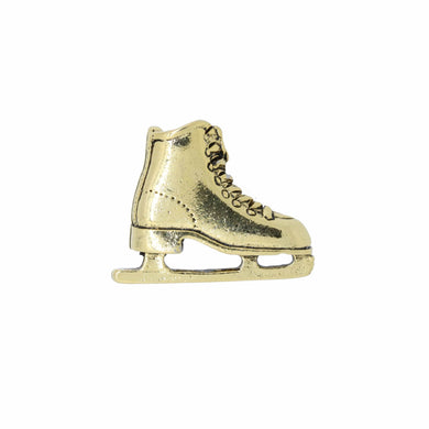 Figure Skate Gold Lapel Pin