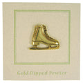 Figure Skate Gold Lapel Pin