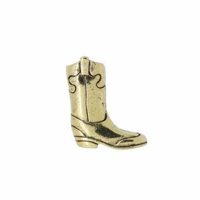 Cowboy Boot Gold Lapel Pin