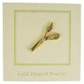 Scissors Gold Lapel Pin