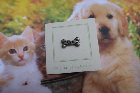 Dog Bone Lapel Pin