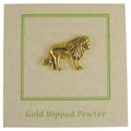 Lion Gold Lapel Pin