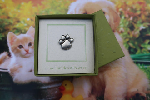 Paw Print Lapel Pin