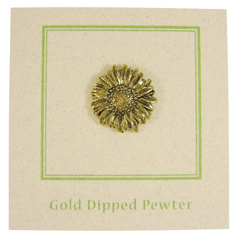 Sunflower Gold Lapel Pin