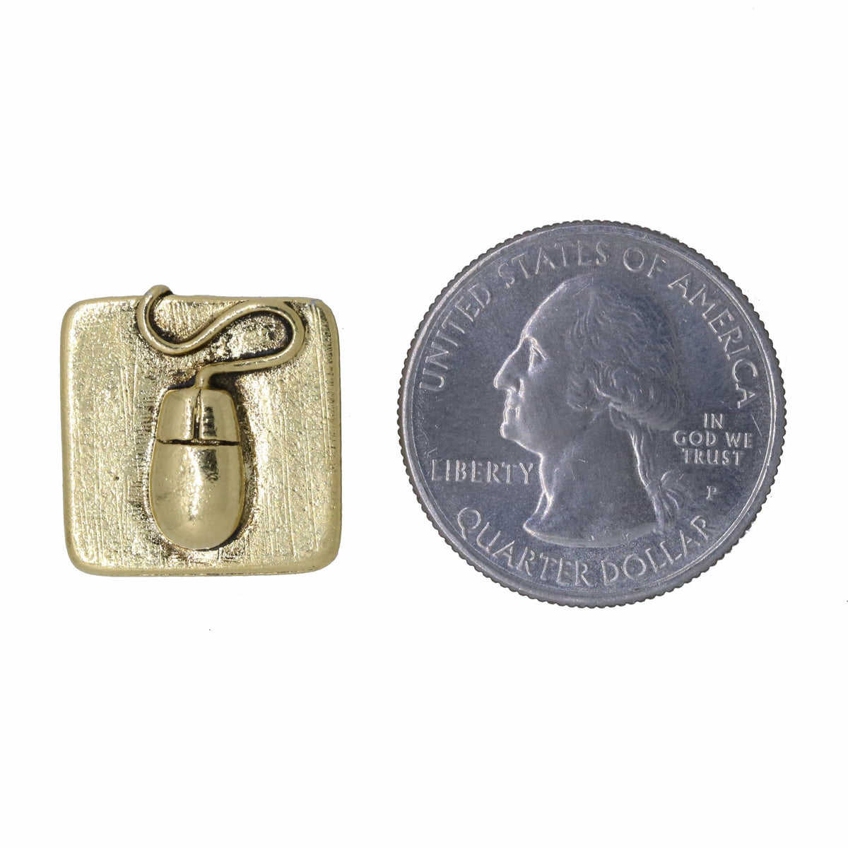 Computer Mouse Gold Lapel Pin | Lapel Pin Planet – lapelpinplanet
