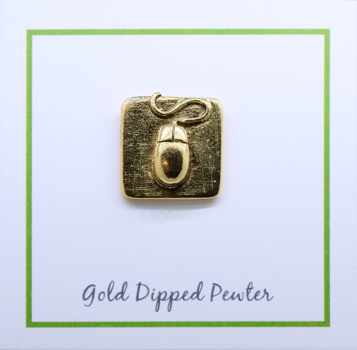 Computer Mouse Gold Lapel Pin | Lapel Pin Planet – lapelpinplanet
