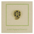 Film Reel Gold Lapel Pin