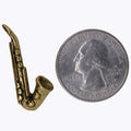 Saxophone Gold Lapel Pin