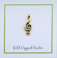G-Clef Gold Lapel Pin