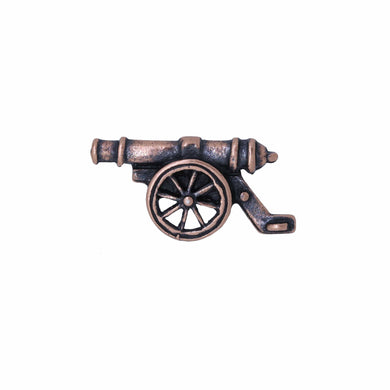 Cannon Copper Lapel Pin