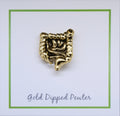 Intestines Gold Lapel Pin