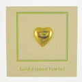 Heart Gold Lapel Pin