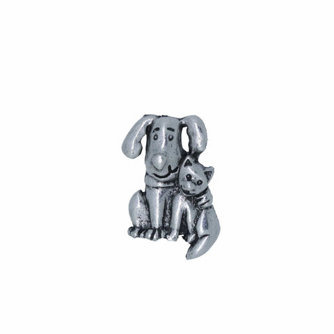 Dog and Cat Lapel Pin