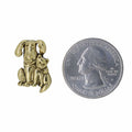 Dog and Cat Gold Lapel Pin