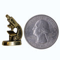Stereo Microscope Gold Lapel Pin